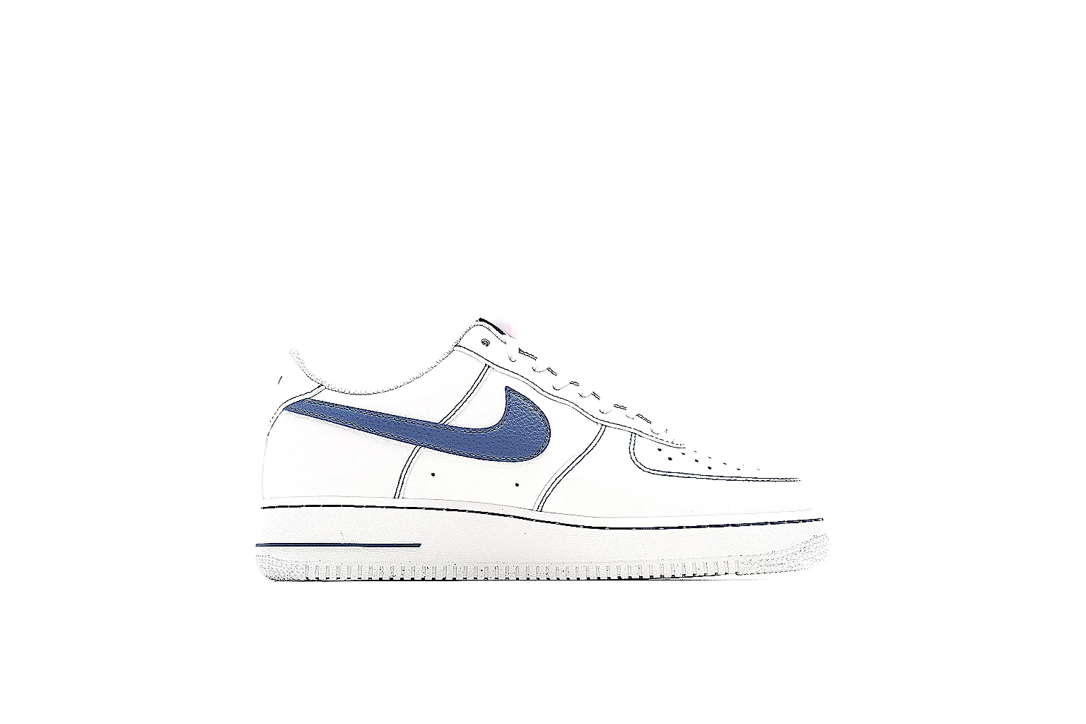 GogoBuy agent brief photos for Nike White Blue Low Court thumbnail 5