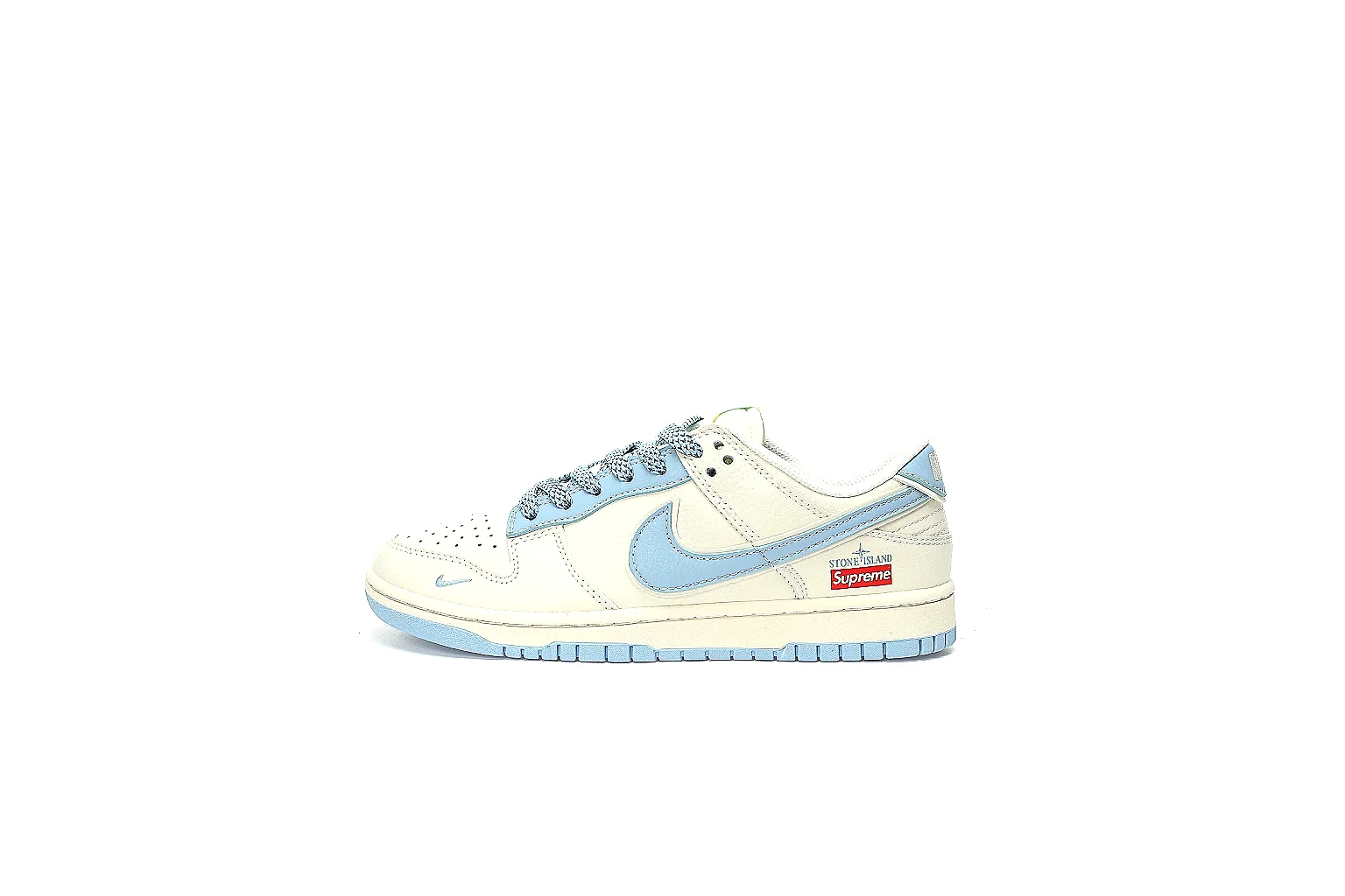GogoBuy agent brief photos for Nike White Blue Low Court thumbnail 2