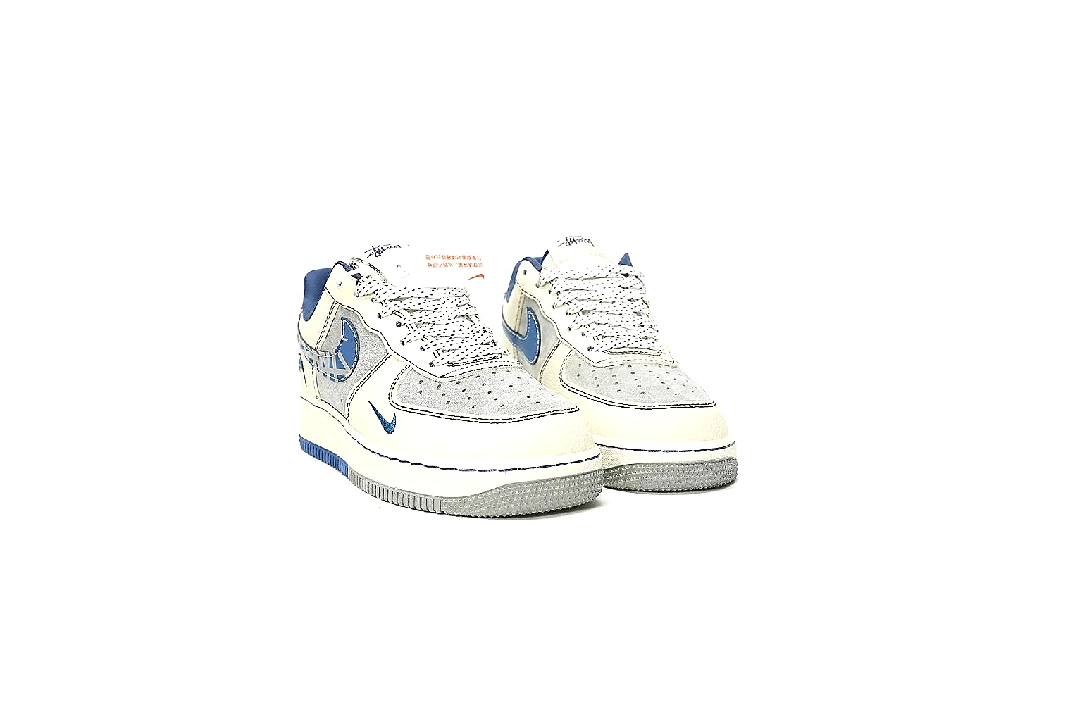 GogoBuy agent brief photos for Nike White Blue Low Court thumbnail 2