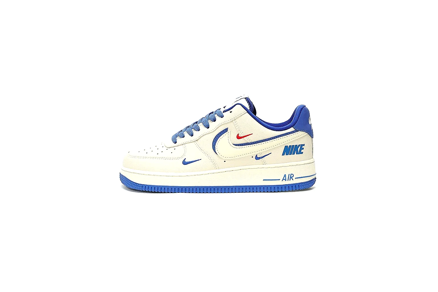 GogoBuy agent brief photos for Nike White Blue Low Court Sneaker