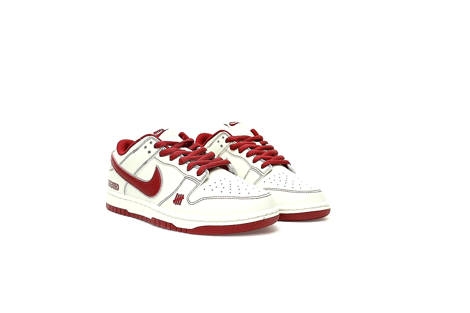 GogoBuy agent brief photos for Nike White Burgundy Low Court Sneaker thumbnail 3