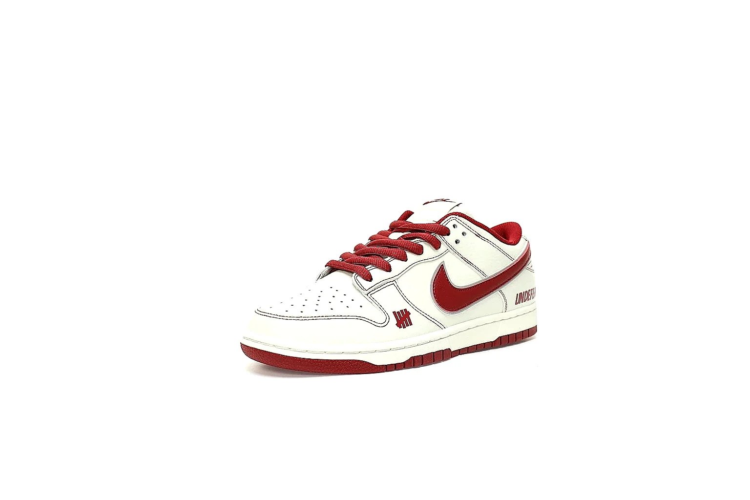 GogoBuy agent brief photos for Nike White Burgundy Low Court Sneaker thumbnail 4