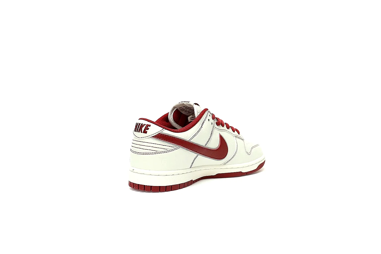 GogoBuy agent brief photos for Nike White Burgundy Low Court Sneaker thumbnail 5
