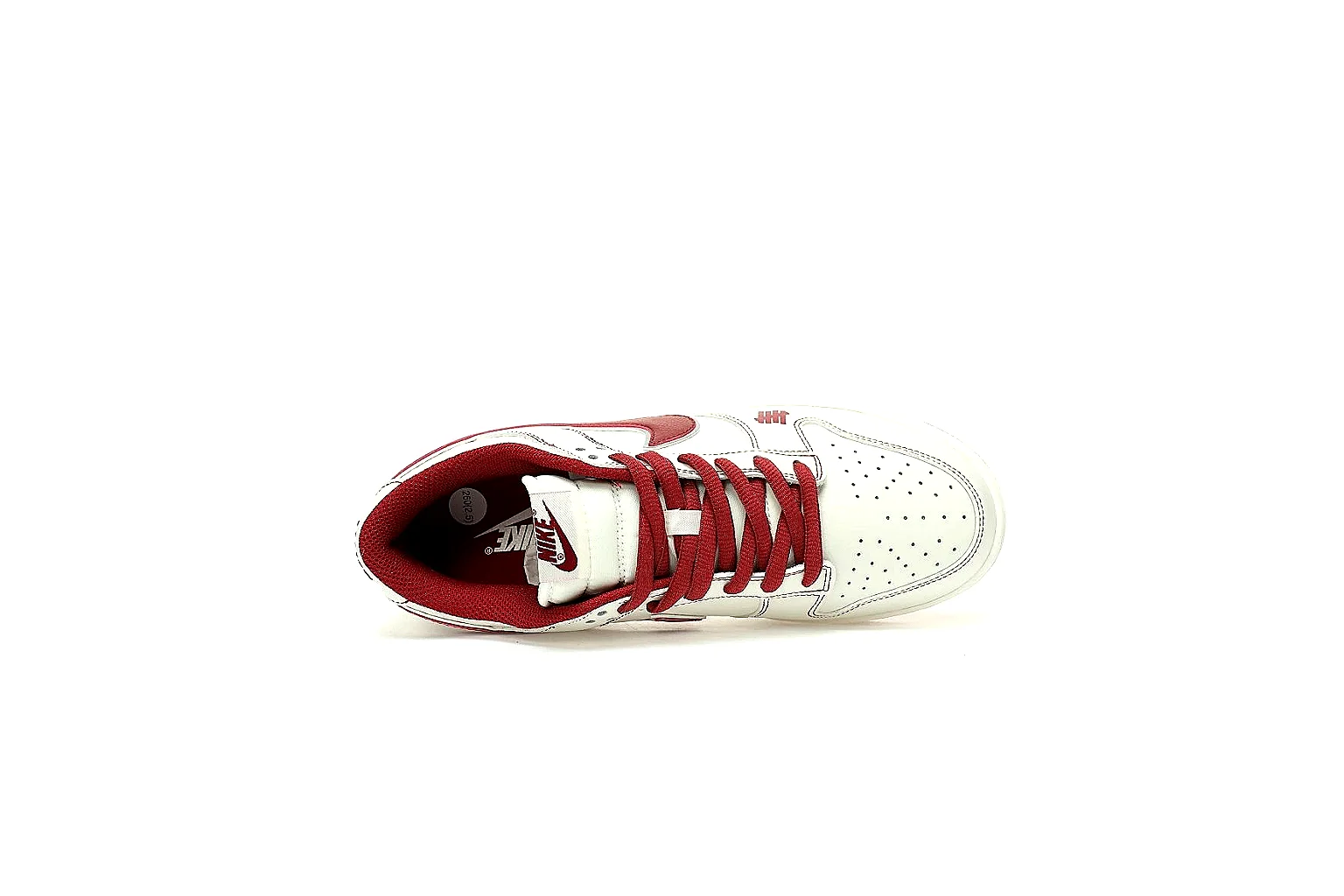 GogoBuy agent brief photos for Nike White Burgundy Low Court Sneaker thumbnail 6