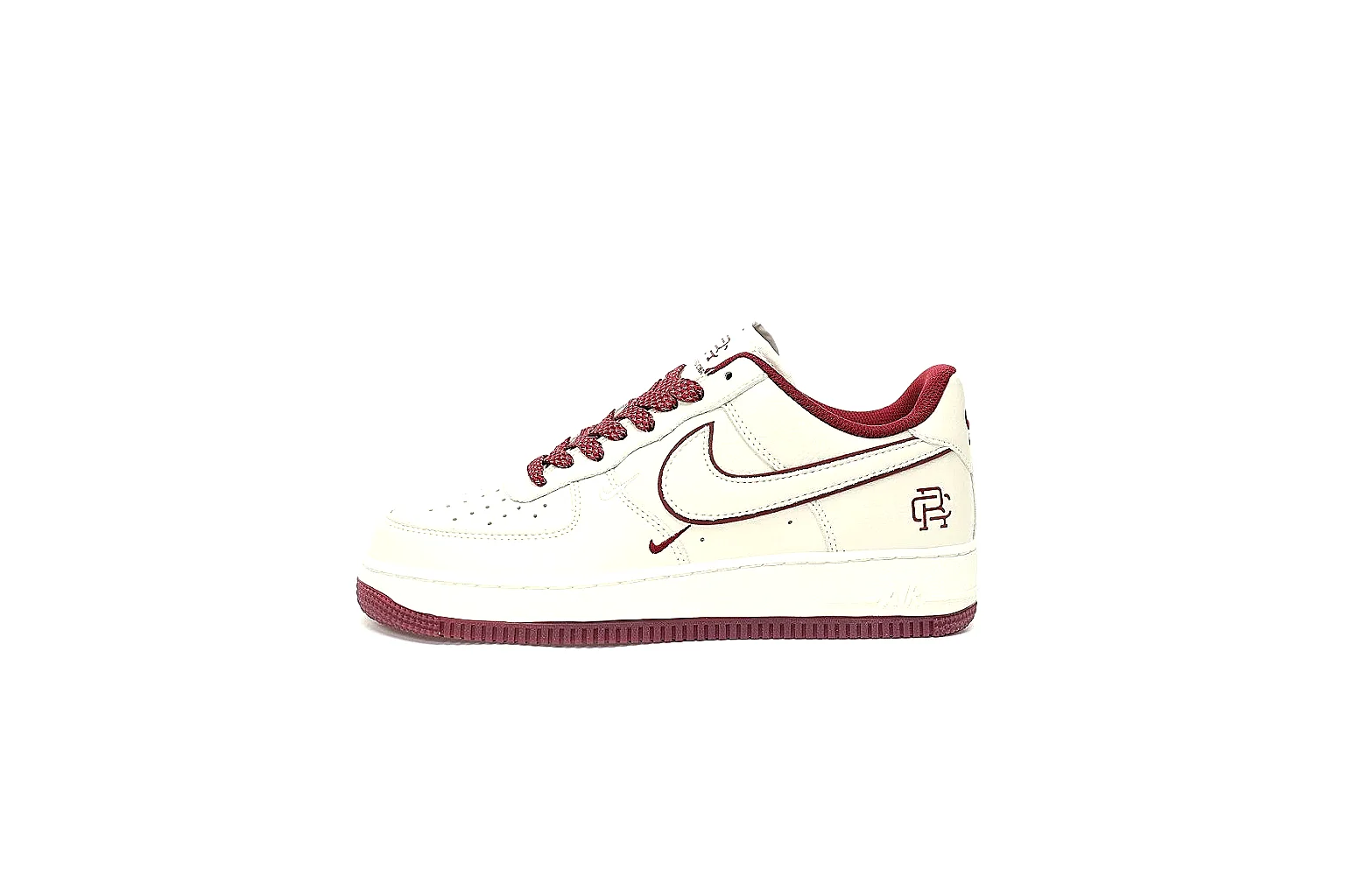 GogoBuy agent brief photos for Nike White Burgundy Low Court thumbnail 2