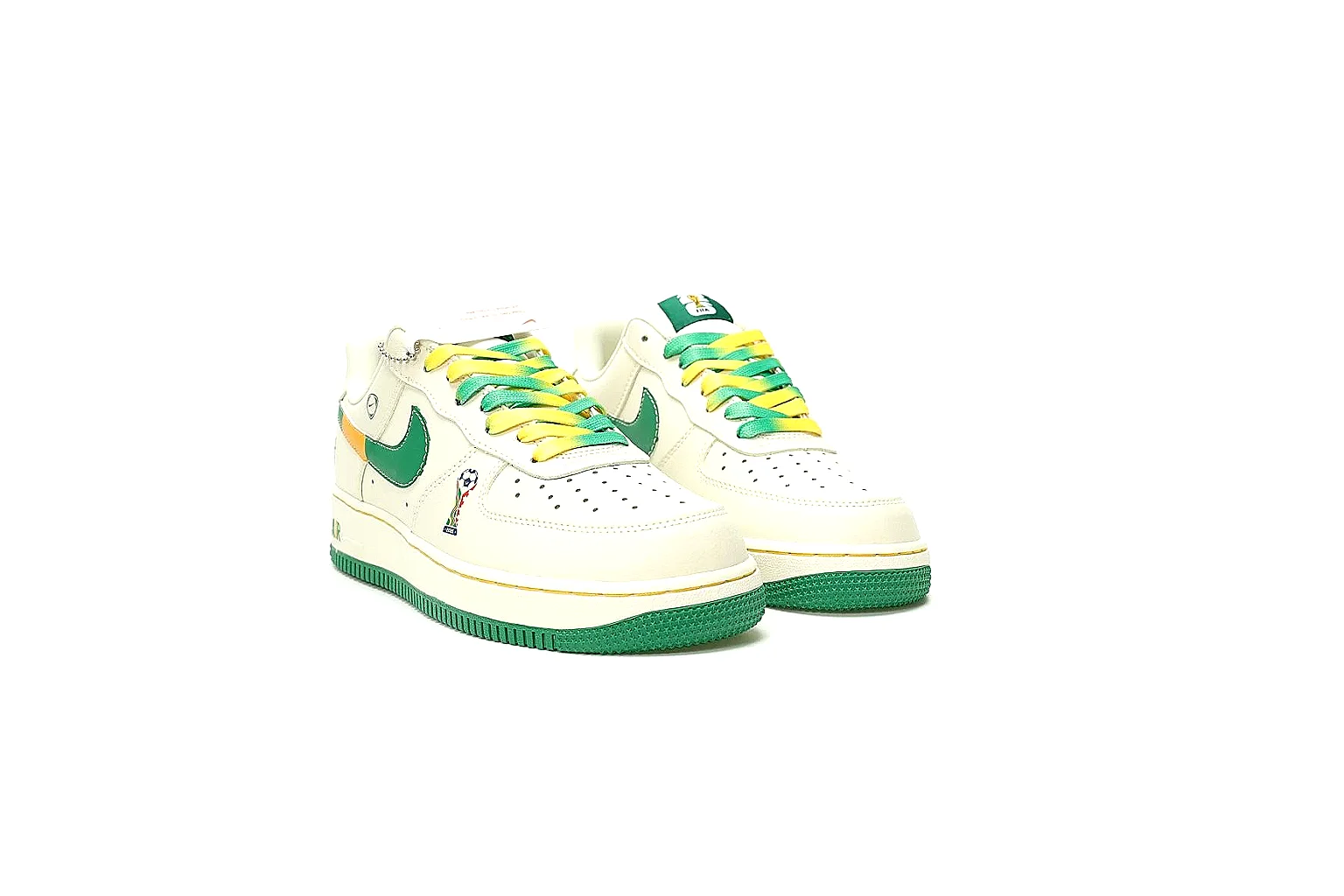 GogoBuy agent brief photos for Nike White Green Yellow Low Court Sneaker thumbnail 2