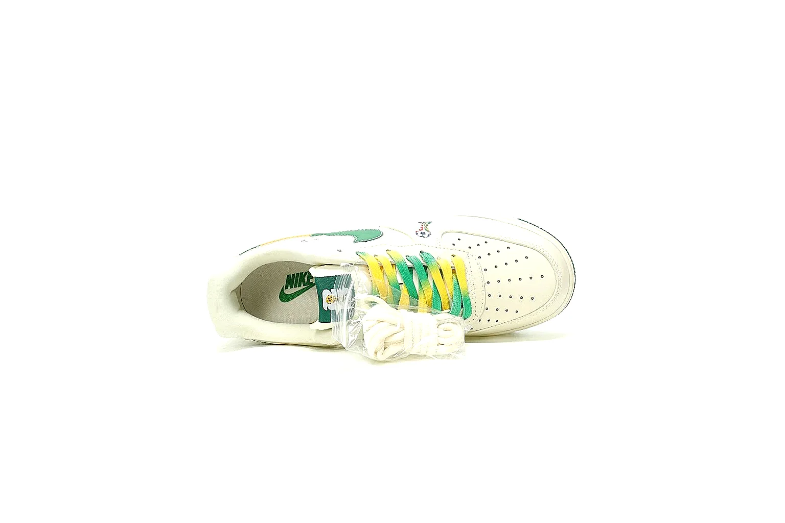 GogoBuy agent brief photos for Nike White Green Yellow Low Court Sneaker thumbnail 5