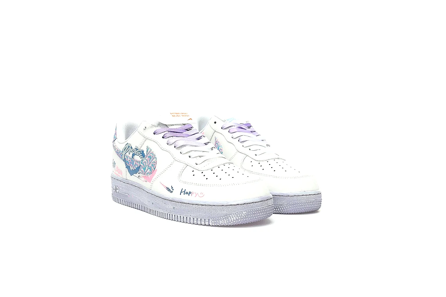 GogoBuy agent brief photos for Nike White Lavender Low Court Sneaker thumbnail 3