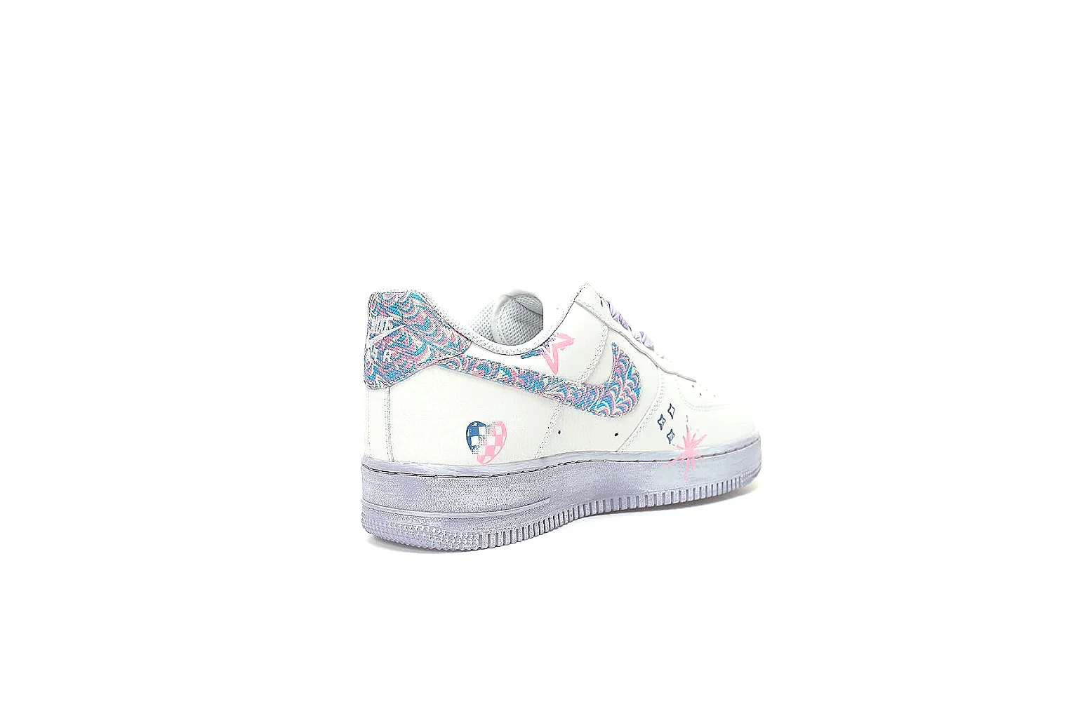GogoBuy agent brief photos for Nike White Lavender Low Court Sneaker thumbnail 5