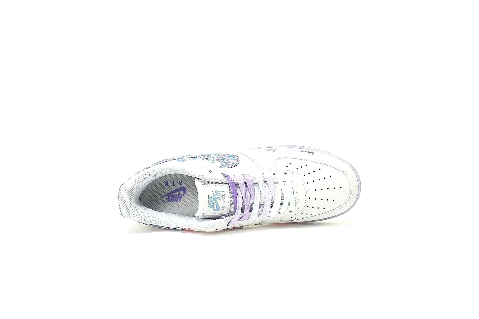 GogoBuy agent brief photos for Nike White Lavender Low Court Sneaker thumbnail 6