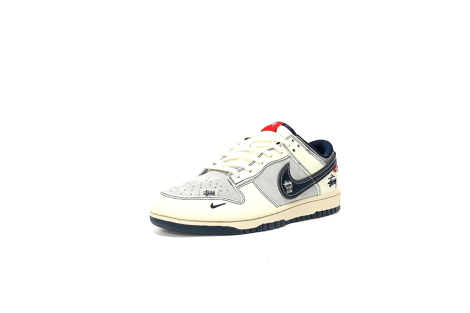 GogoBuy agent brief photos for Nike White Navy Red Low Court thumbnail 4