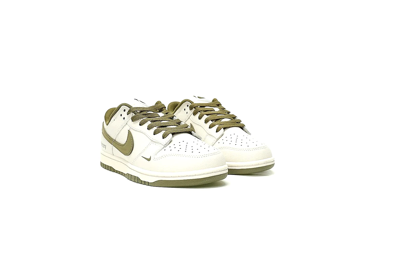 GogoBuy agent brief photos for Nike White Olive Low Court Sneaker thumbnail 2