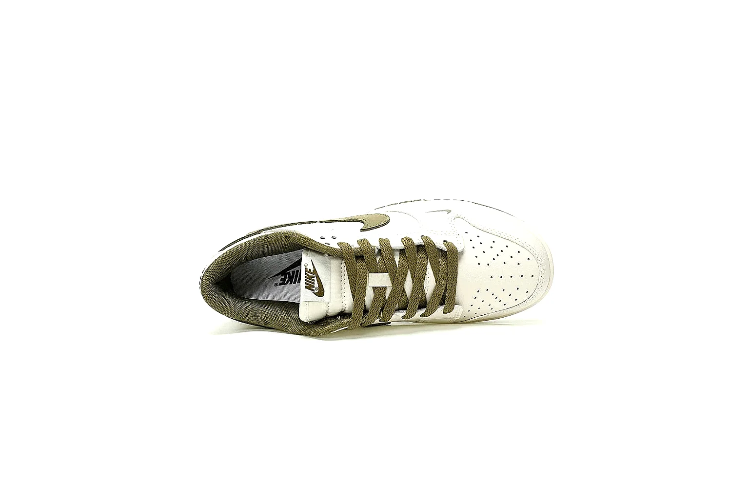 GogoBuy agent brief photos for Nike White Olive Low Court Sneaker thumbnail 5