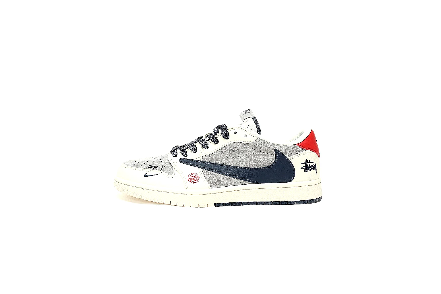GogoBuy agent brief photos for Nike White Red Black Low Court thumbnail 2