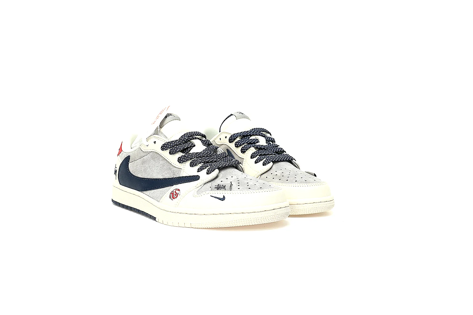 GogoBuy agent brief photos for Nike White Red Black Low Court thumbnail 3