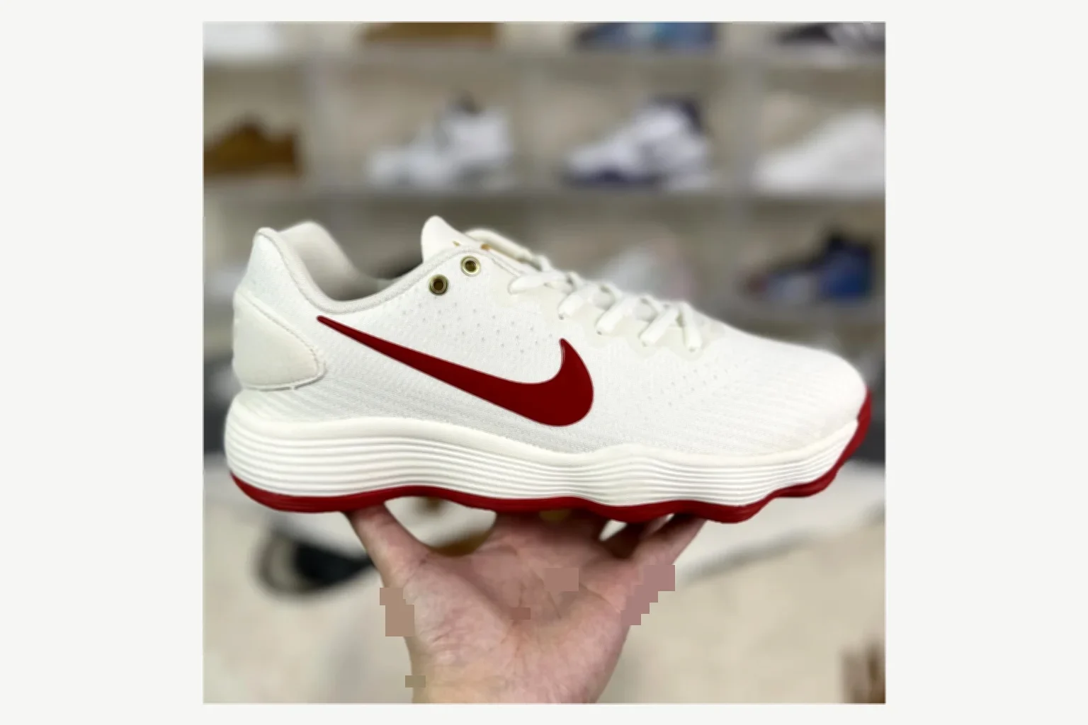 Nike White Red Swoosh Low Top shopping brief image SKU 1194923881