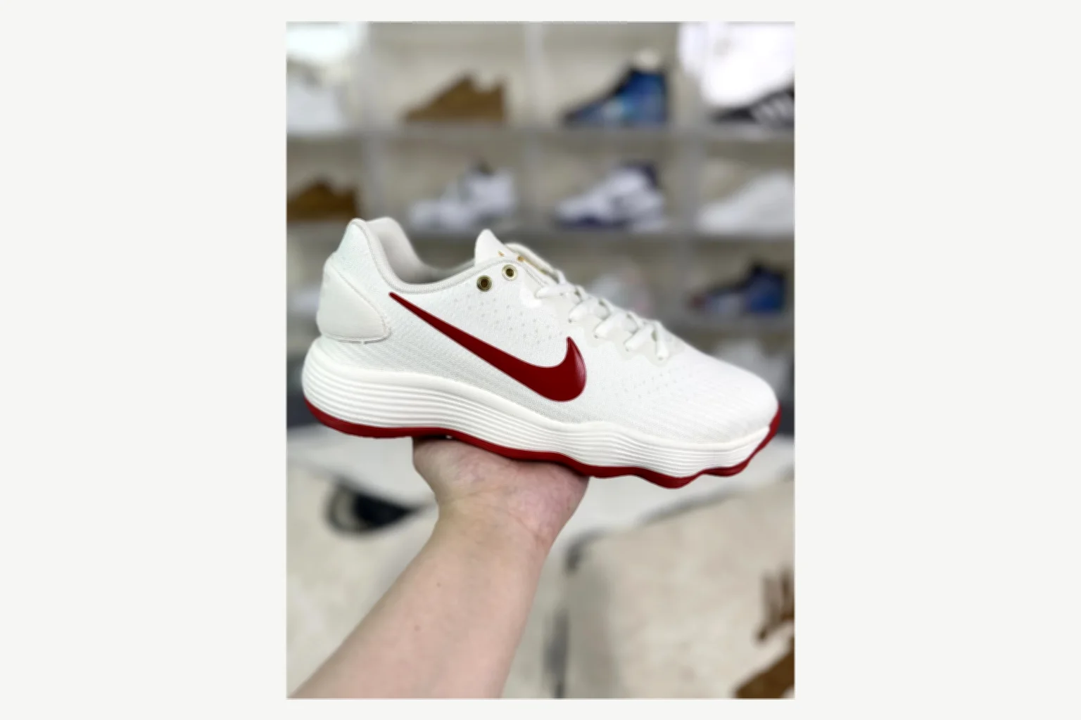 Nike White Red Swoosh Low Top shopping brief image SKU 1194923881 thumbnail 4