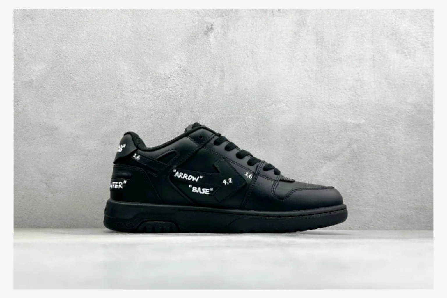 Off-White Black Text Low Top shopping brief image SKU 1182167422 thumbnail 4