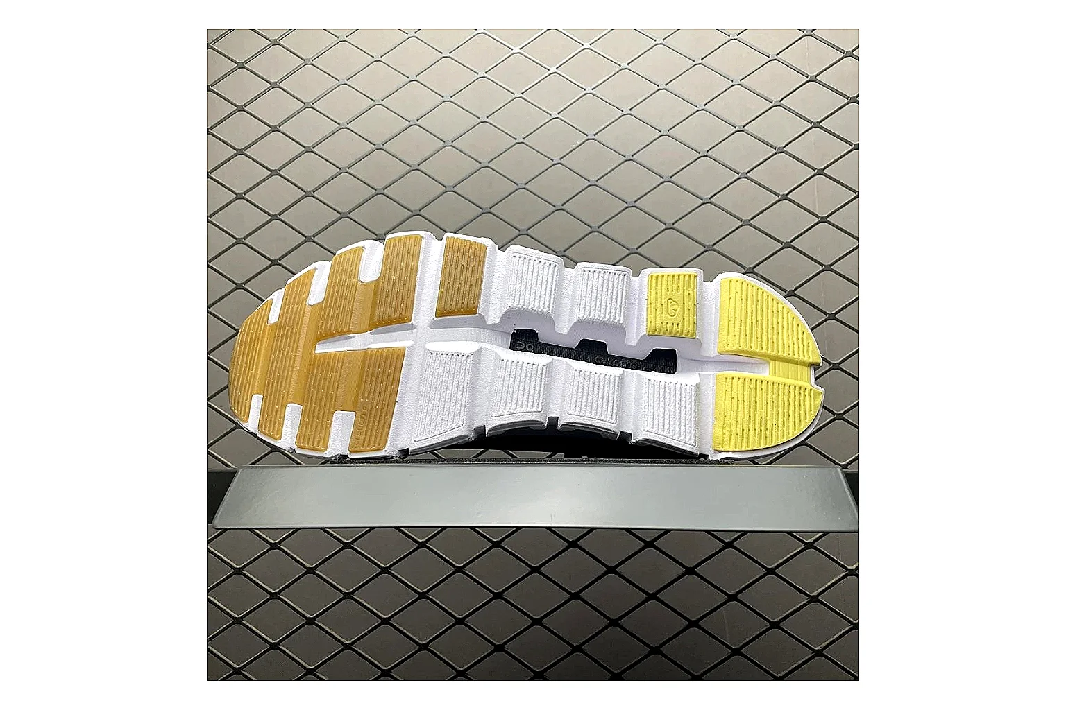 On Cloud 6 White Grey Sneaker shopping brief image showing white grey cloud 6 runner with mixed upper and trainer shape thumbnail 2