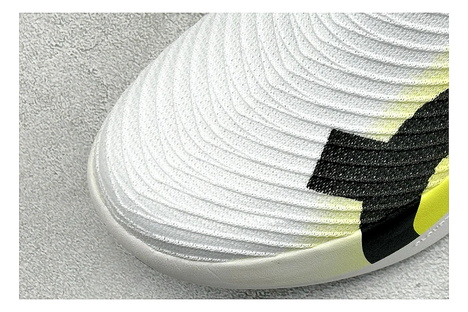 On Cloudboom White Lime shopping brief photo showing white performance mesh, lime gradient accents, slim racing profile, and segmented CloudTec sole thumbnail 3