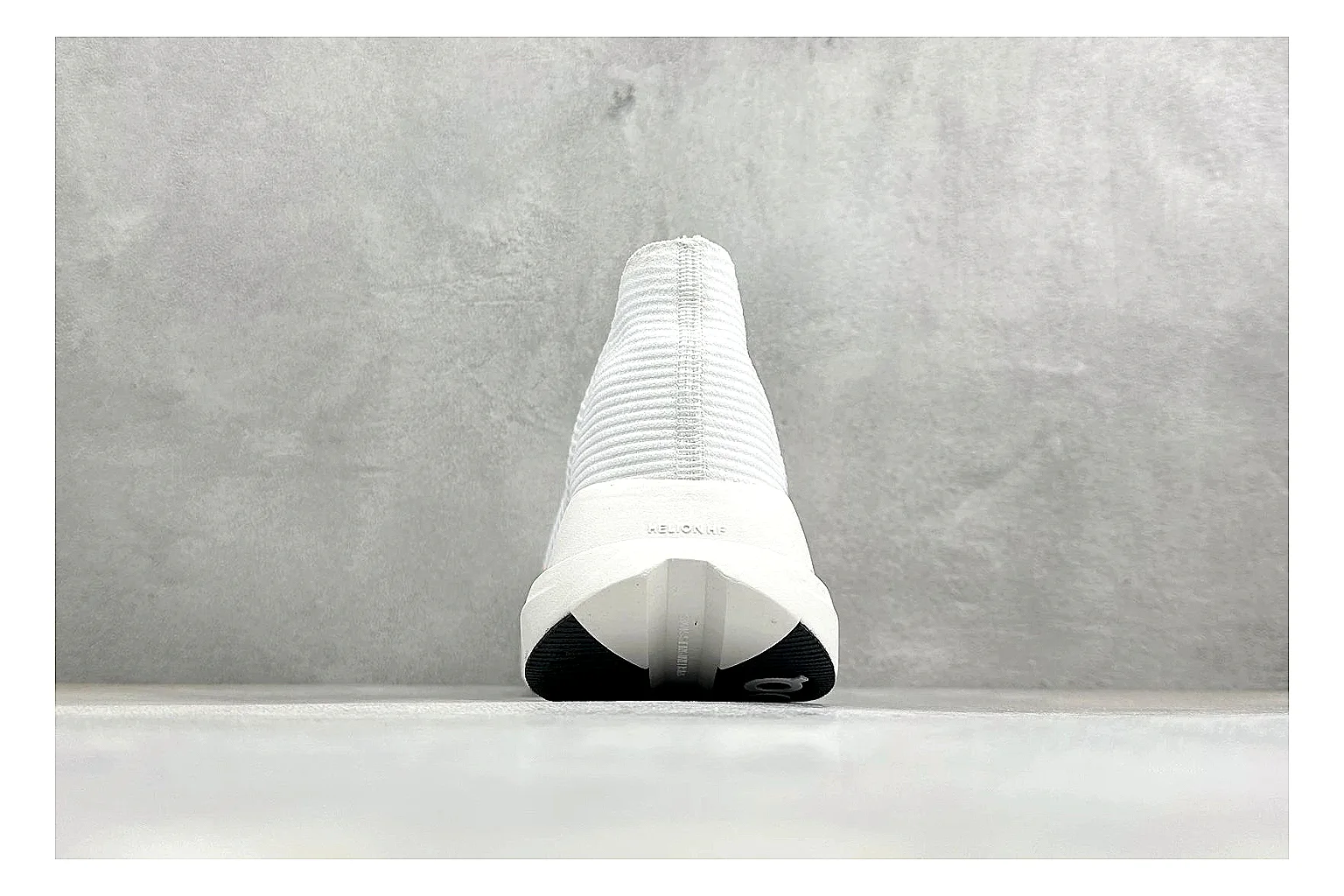 On Cloudboom White Peach shopping brief photo showing white performance mesh, peach gradient accents, slim racing profile, and segmented CloudTec sole thumbnail 6