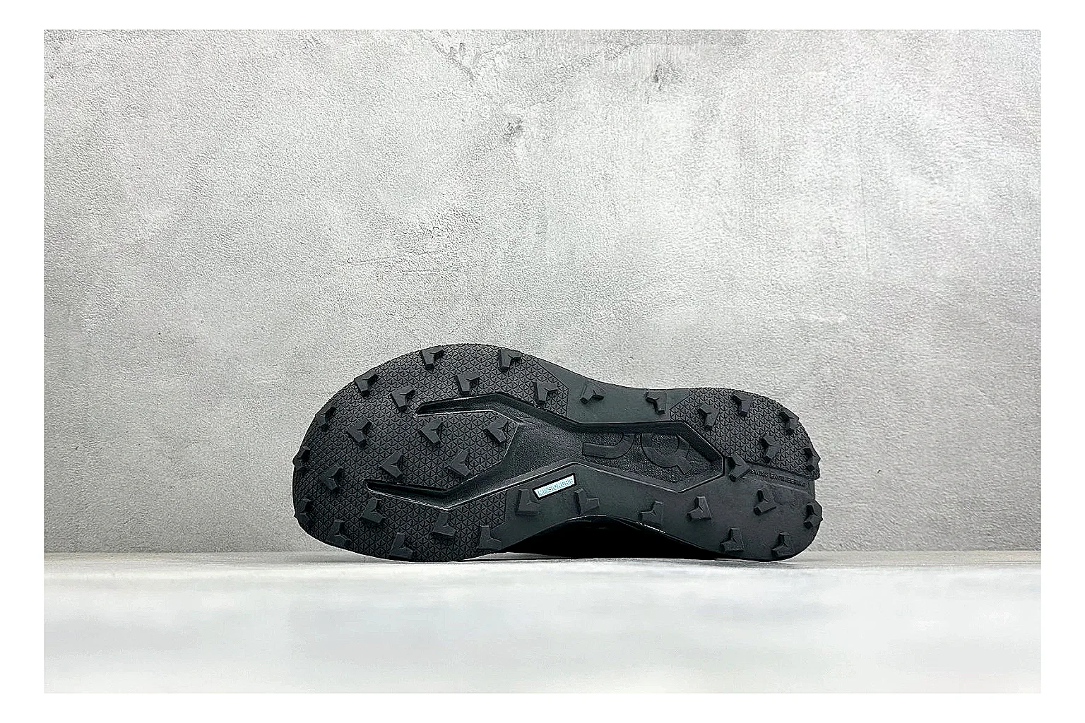 On Cloudmonster Triple Black shopping brief photo showing triple black mesh upper, oversized CloudTec sole pods, tonal laces, and rounded runner shape thumbnail 2