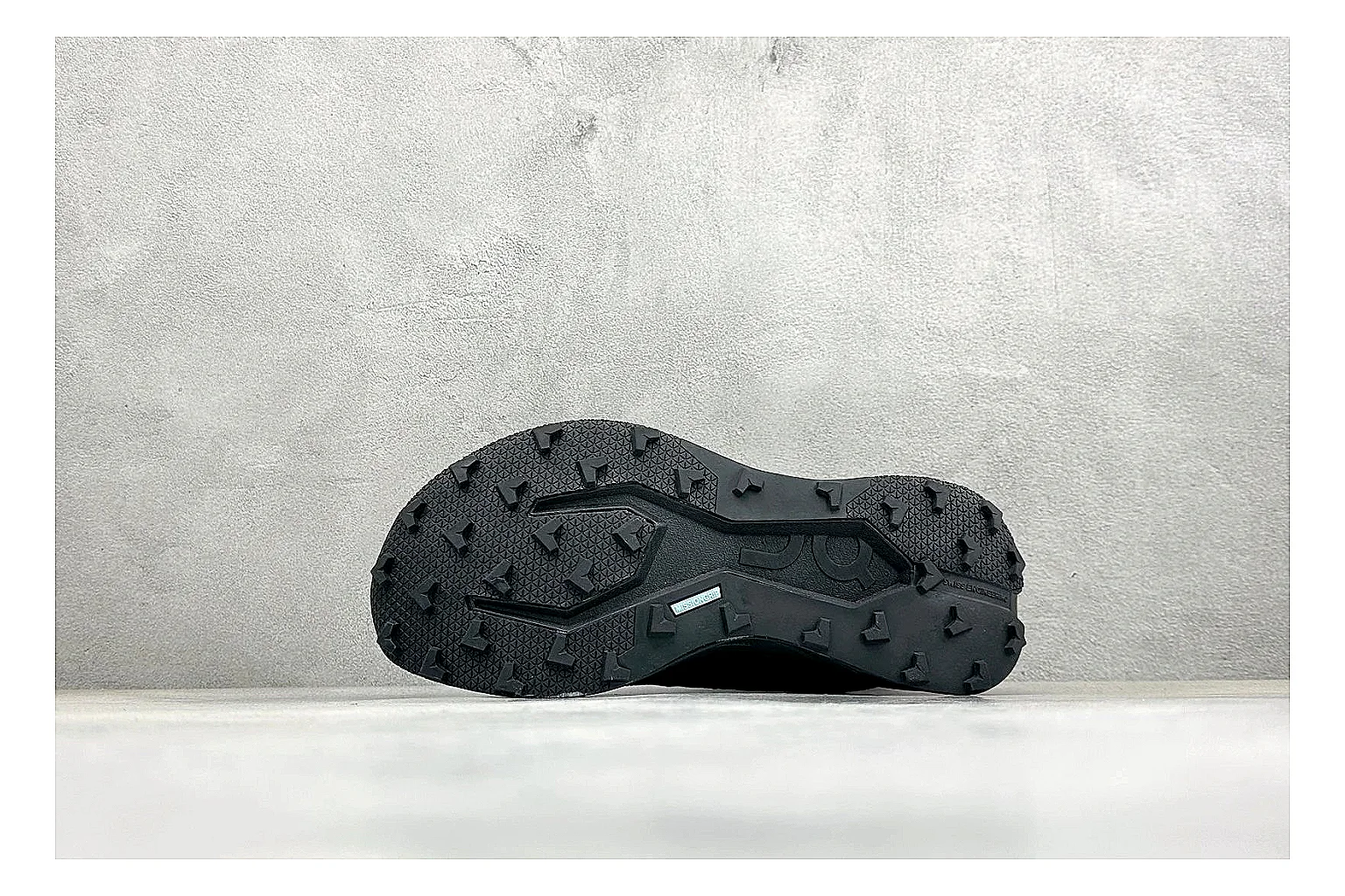 On Cloudmonster Triple Black shopping brief photo showing triple black running upper, oversized CloudTec pod sole, tonal laces, and rounded performance shape thumbnail 2