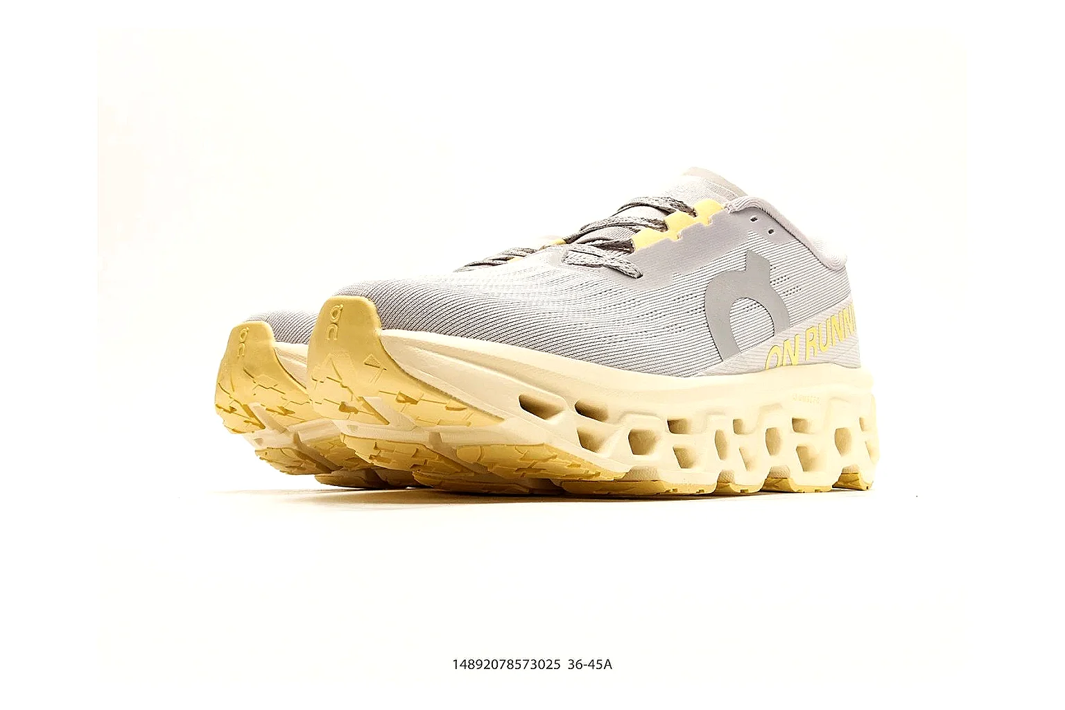 On Cloudmonster White Yellow Sneaker 9560 agent value and shipping risk image thumbnail 3