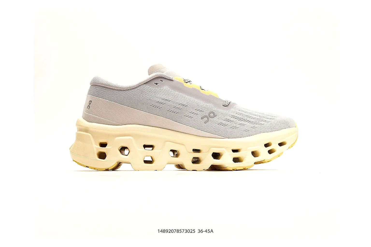 On Cloudmonster White Yellow Sneaker 9560 agent value and shipping risk image thumbnail 4