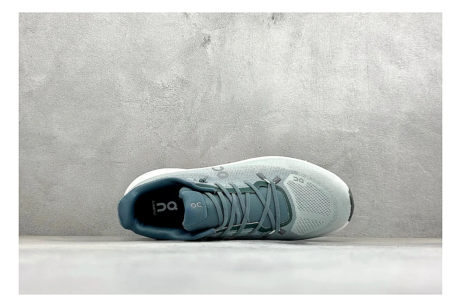 On Cloudtilt Mint shopping brief photo showing mint knit-style upper, smooth CloudTec sole, tonal laces, and rounded lifestyle runner shape thumbnail 5