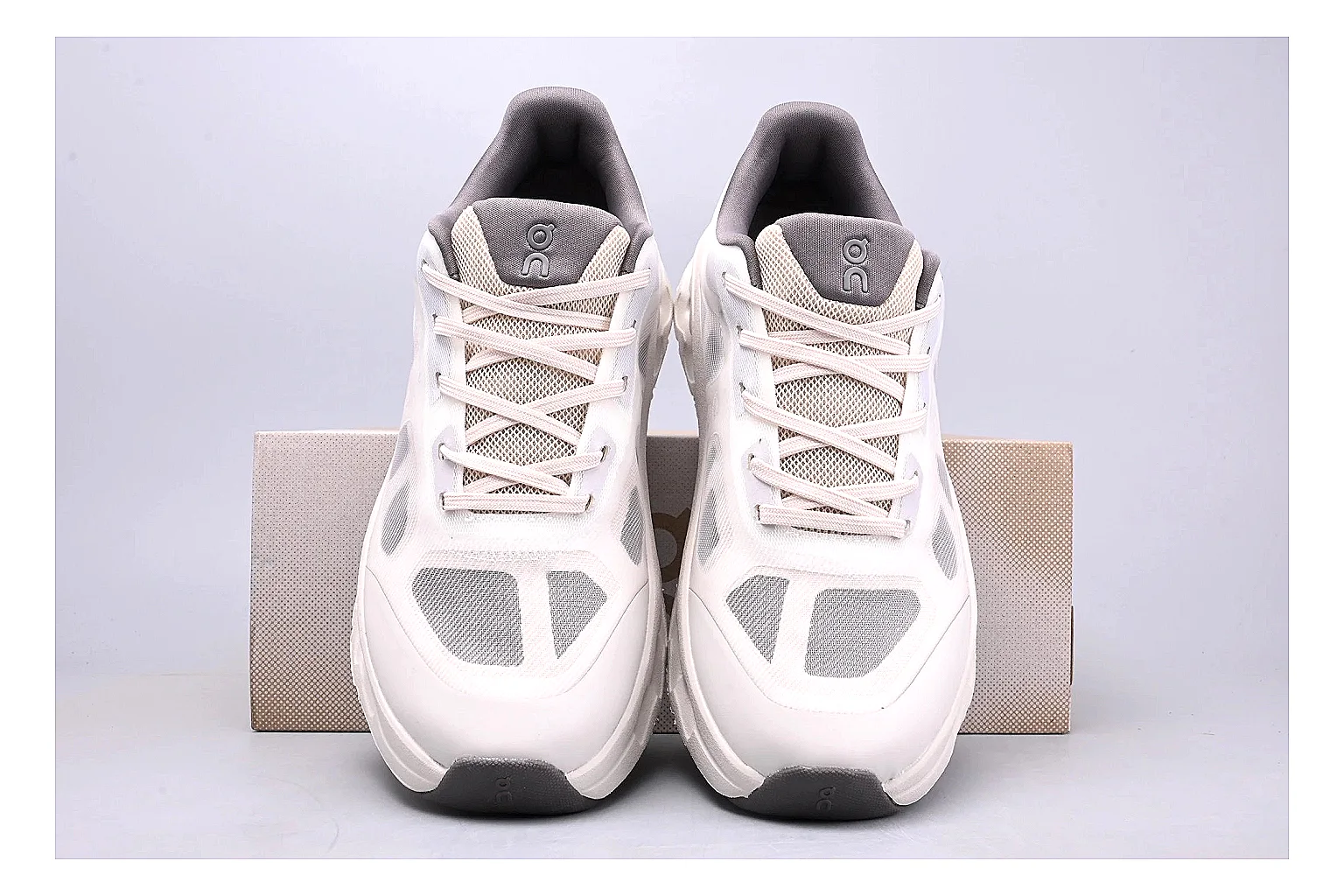 On Cloudtilt White Grey Sneaker shopping brief image showing white grey cloudtilt lifestyle trainer with mixed upper and trainer shape thumbnail 2