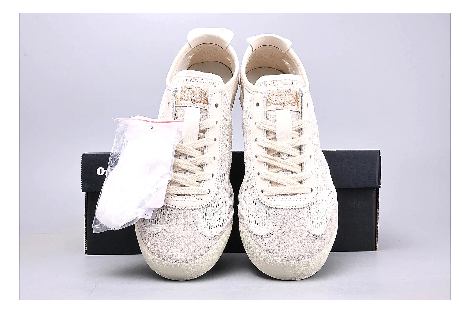 Onitsuka Tiger Mexico 66 Cream shopping brief image showing cream mexico 66 low-top with mixed upper and low top shape thumbnail 2