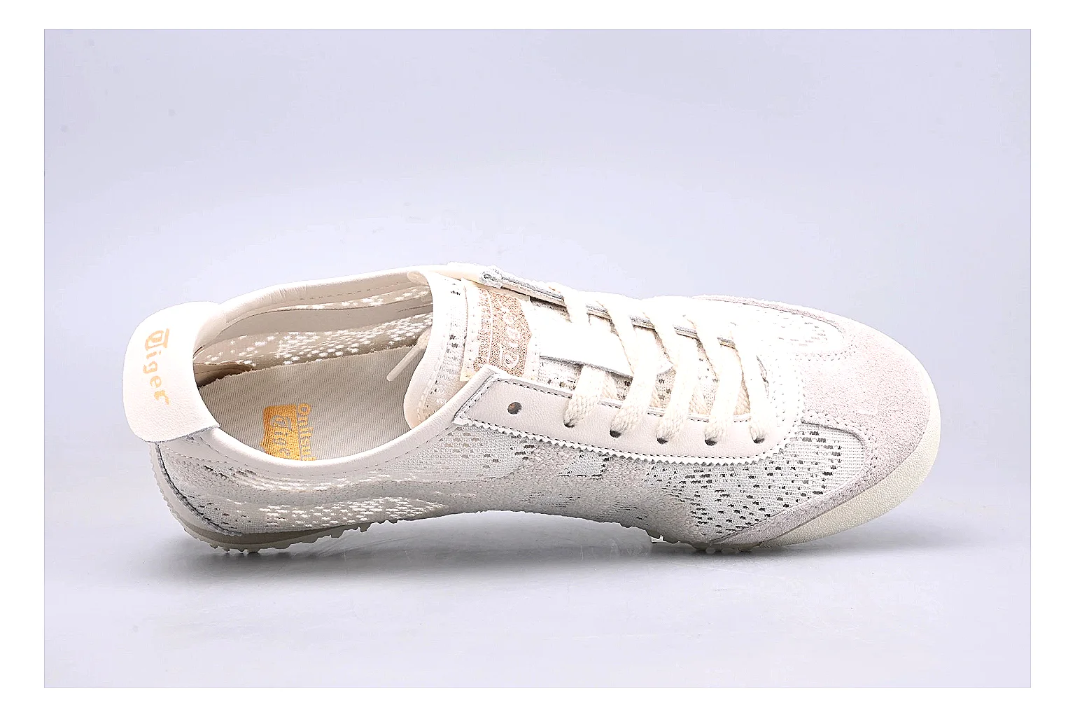 Onitsuka Tiger Mexico 66 Cream shopping brief image showing cream mexico 66 low-top with mixed upper and low top shape thumbnail 5