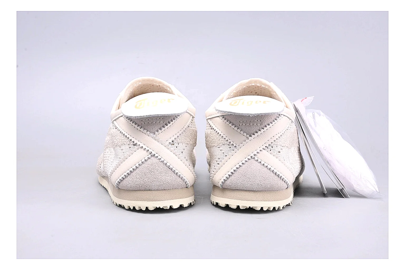 Onitsuka Tiger Mexico 66 Cream shopping brief image showing cream mexico 66 low-top with mixed upper and low top shape thumbnail 6