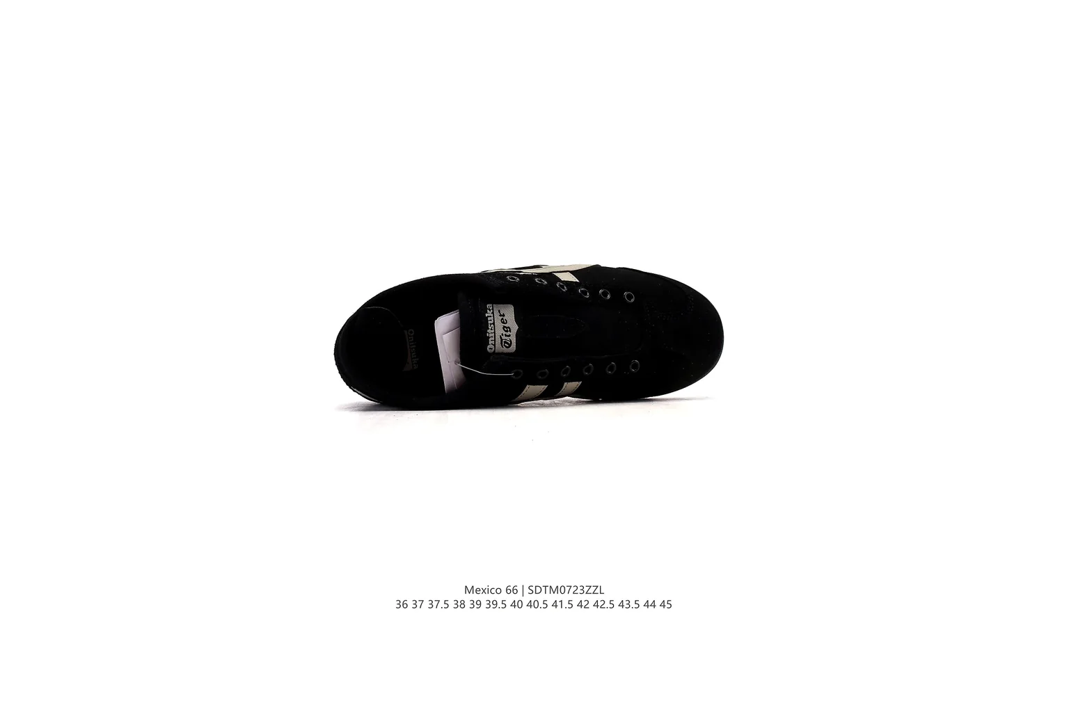 Onitsuka Tiger Mexico 66 Black Cream slim retro low top six photo view thumbnail 5