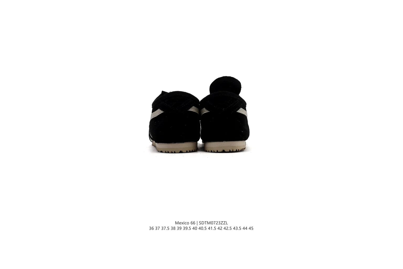 Onitsuka Tiger Mexico 66 Black Cream slim retro low top six photo view thumbnail 6