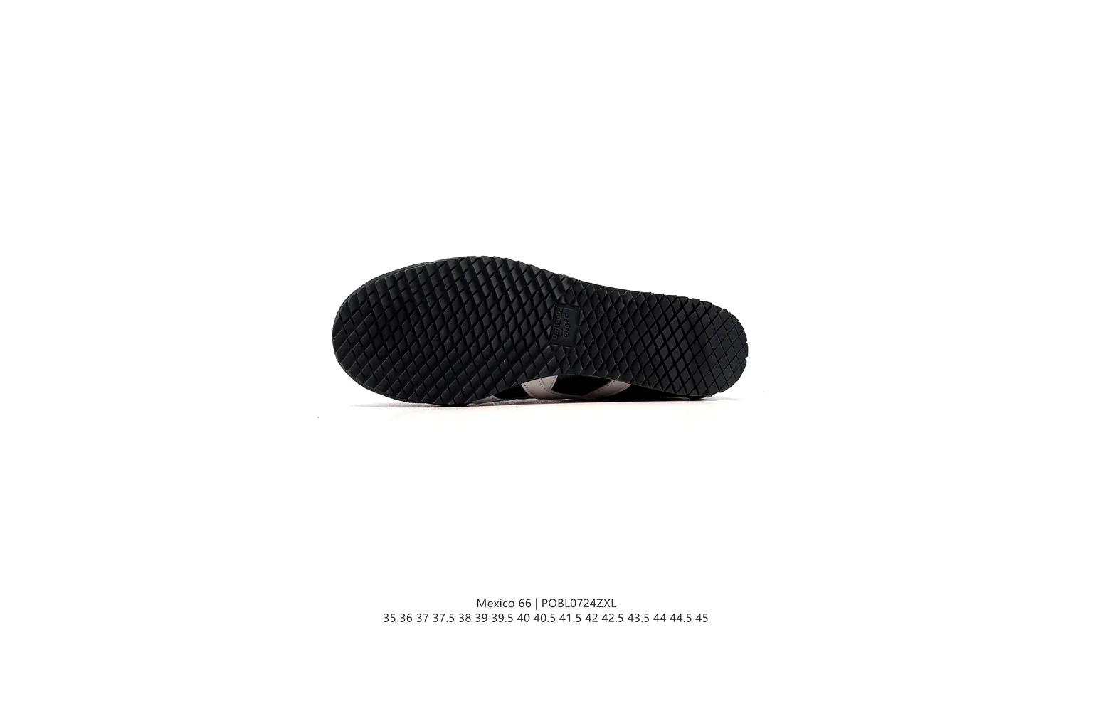 Onitsuka Tiger Mexico 66 Black Silver slim retro low top six photo view thumbnail 2