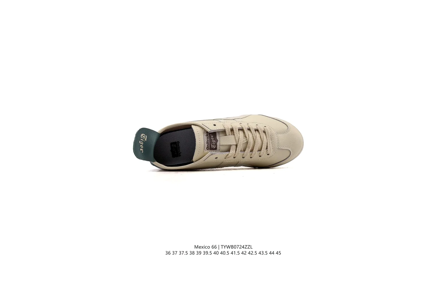 Onitsuka Tiger Mexico 66 Cream Green slim retro low top six photo view thumbnail 5