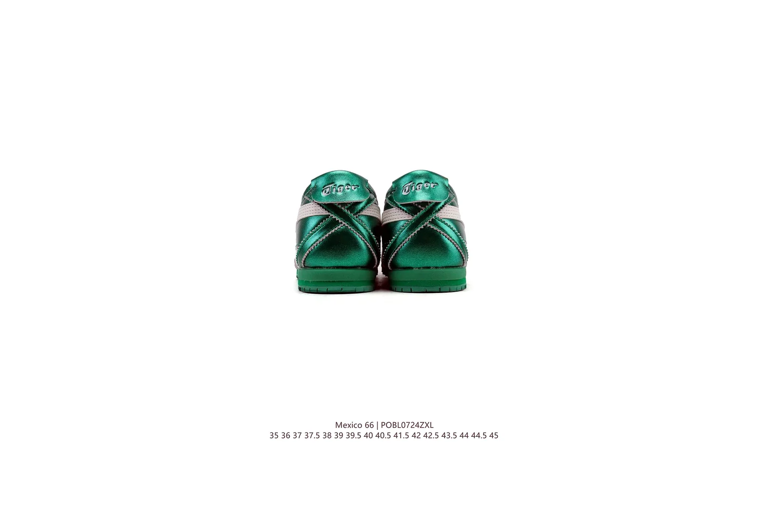 Onitsuka Tiger Mexico 66 Green White slim retro low top six photo view thumbnail 6
