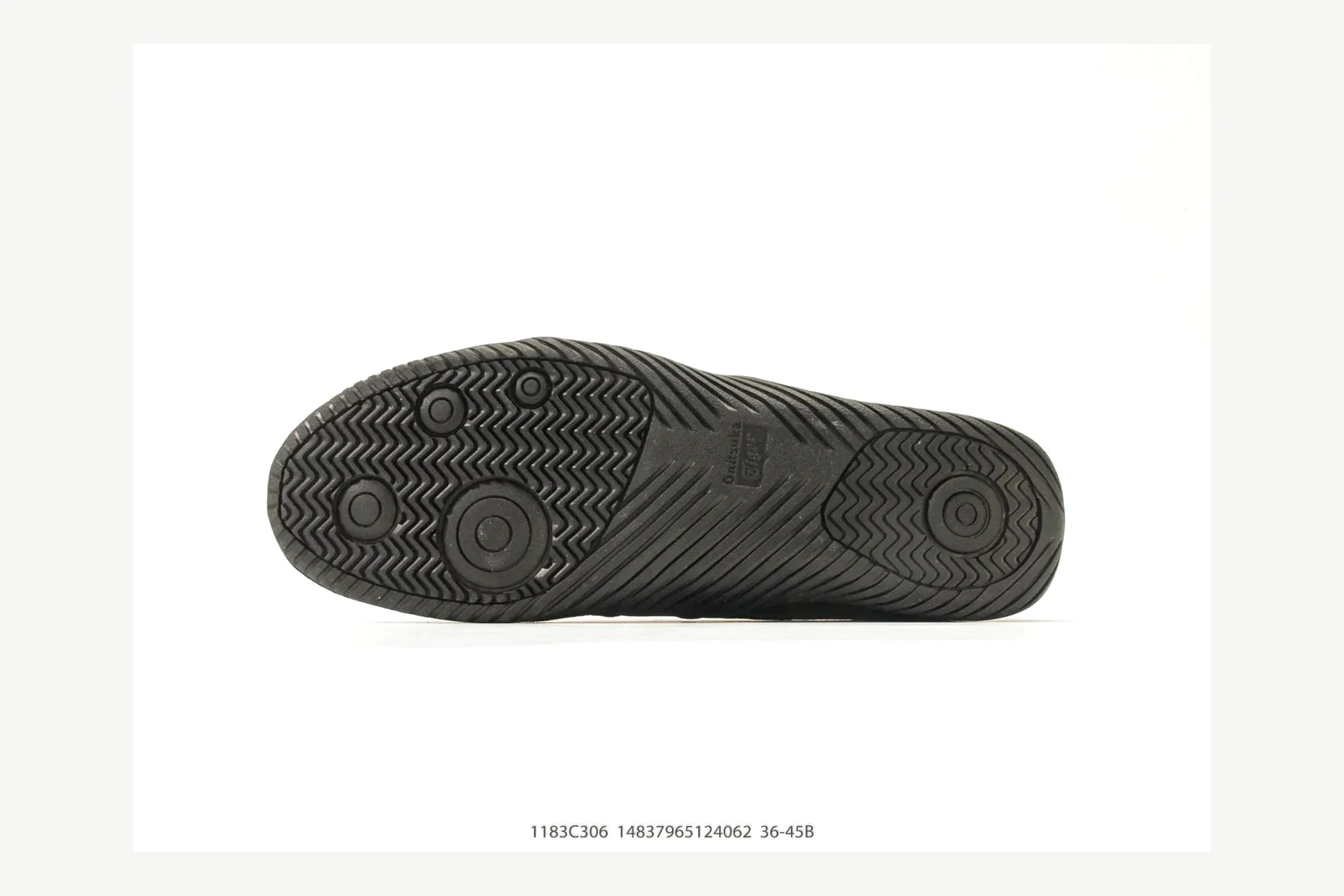 Onitsuka Tiger Black Low Sneaker shopping brief image showing black retro stripe low-top with mixed-material upper and low-profile shape thumbnail 6