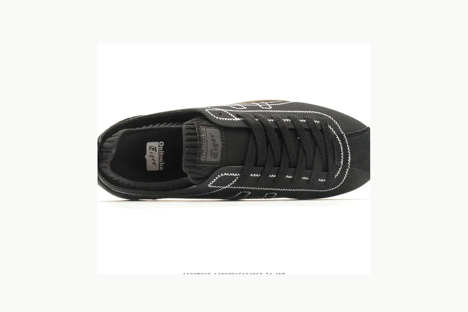 Onitsuka Tiger Black Gum Sneaker shopping brief image showing black gum black gum retro low-top with mixed upper and low top shape thumbnail 5