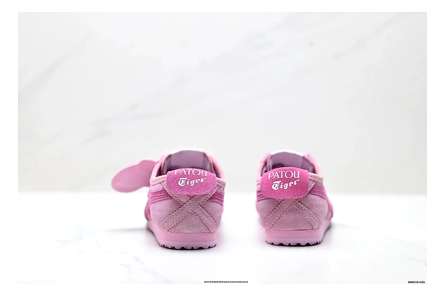 Onitsuka Tiger PATOU Pink Sneaker shopping brief image showing pink patou collaboration low-top with mixed-material upper and low-profile shape thumbnail 3