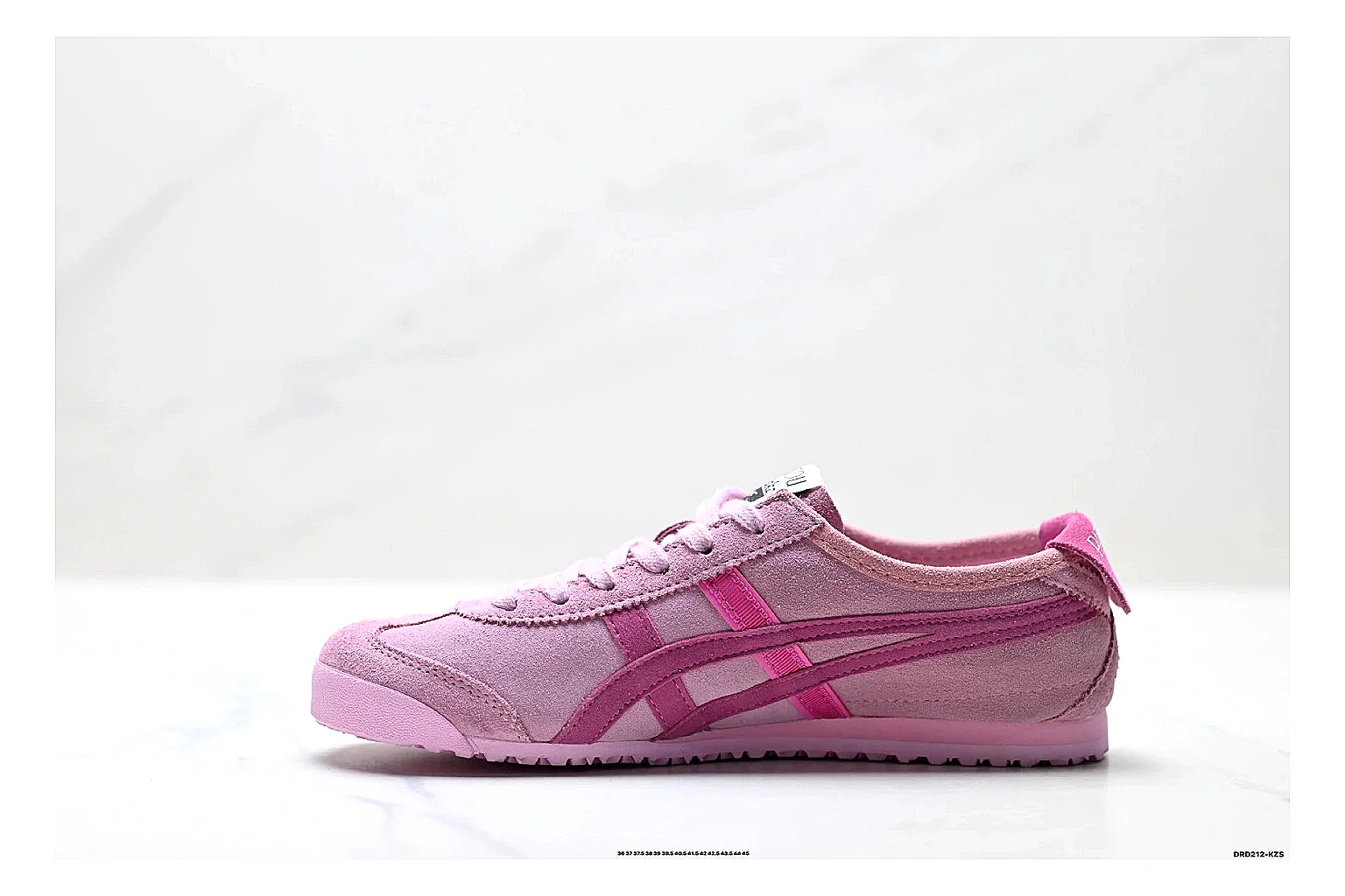 Onitsuka Tiger PATOU Pink Sneaker shopping brief image showing pink patou collaboration low-top with mixed-material upper and low-profile shape thumbnail 5