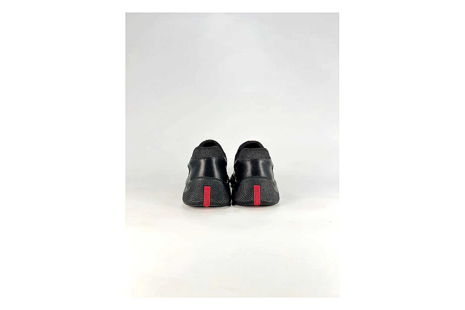 Black Runner Black Sneaker shopping brief photo showing black mesh runner upper, tonal overlays, modern running shape, and dark cushioned sole thumbnail 2