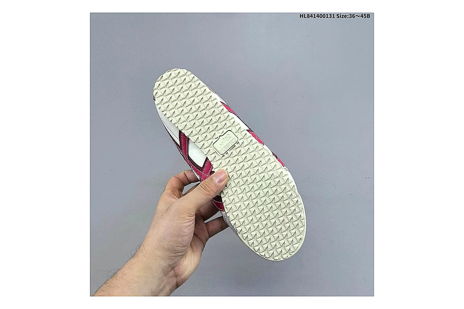 Casual Low-Top Sneaker 0789 shopping brief image showing red casual low-top with mixed-material upper and low-profile shape thumbnail 6