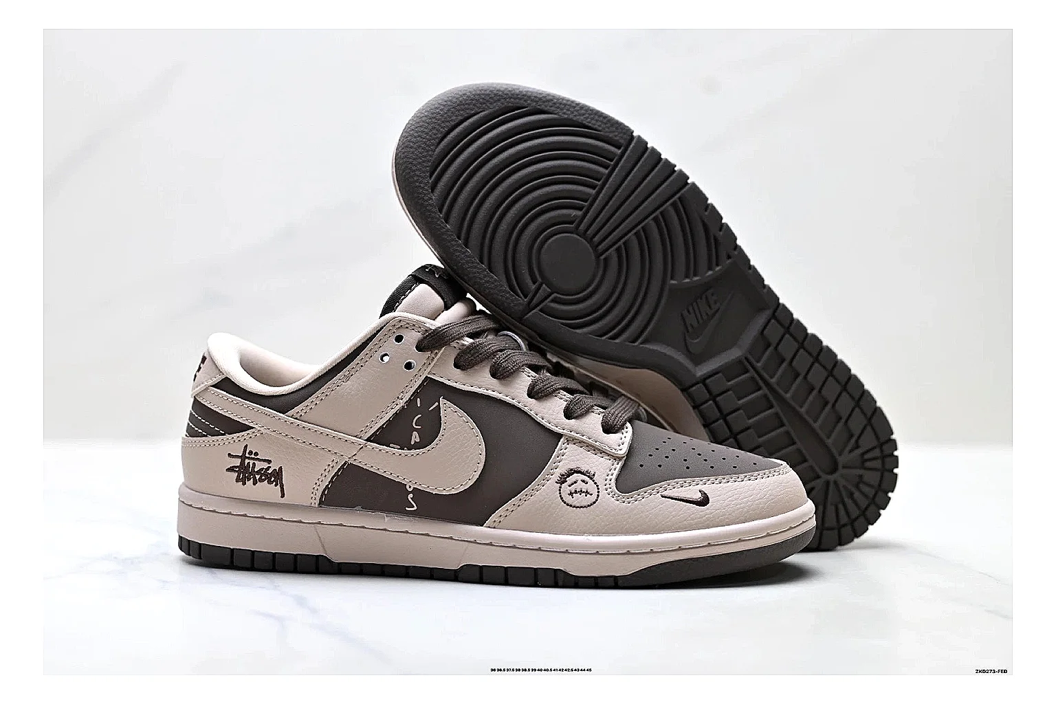 Casual Low-Top Sneaker 5196 shopping brief image showing red casual low-top with mixed-material upper and low-profile shape thumbnail 3