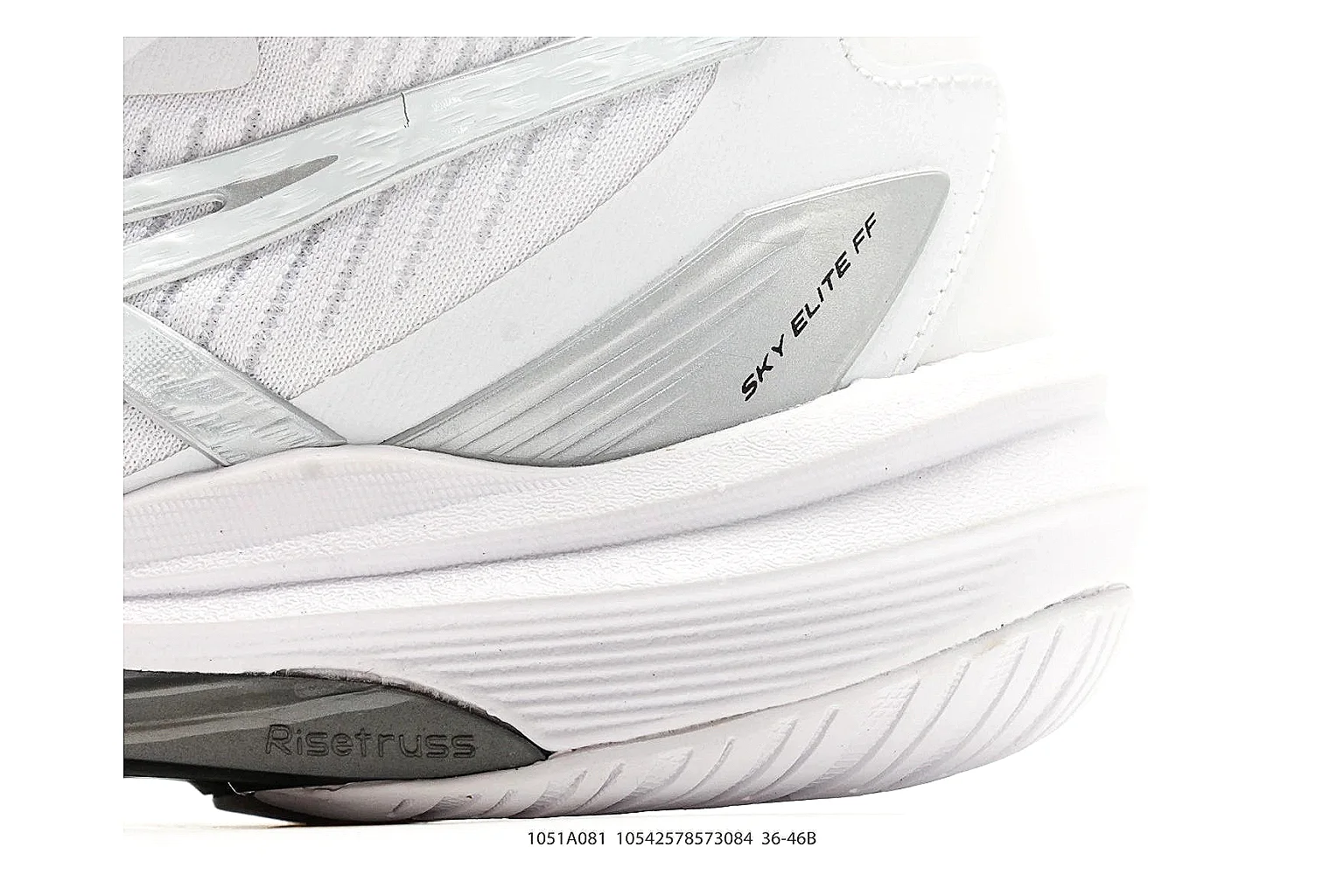 Training Runner White Black Sneaker shopping brief photo showing white black synthetic upper, training-runner shape, layered support panels, and everyday performance sole thumbnail 3