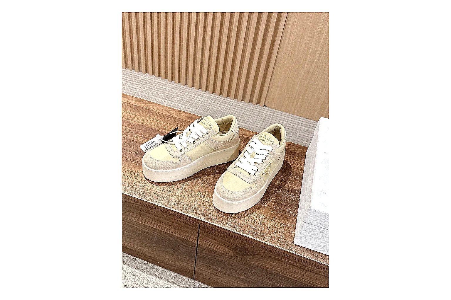 gogobuy.cloud Cream Beige Platform Low 8823 Cream Beige low-top product image thumbnail 4