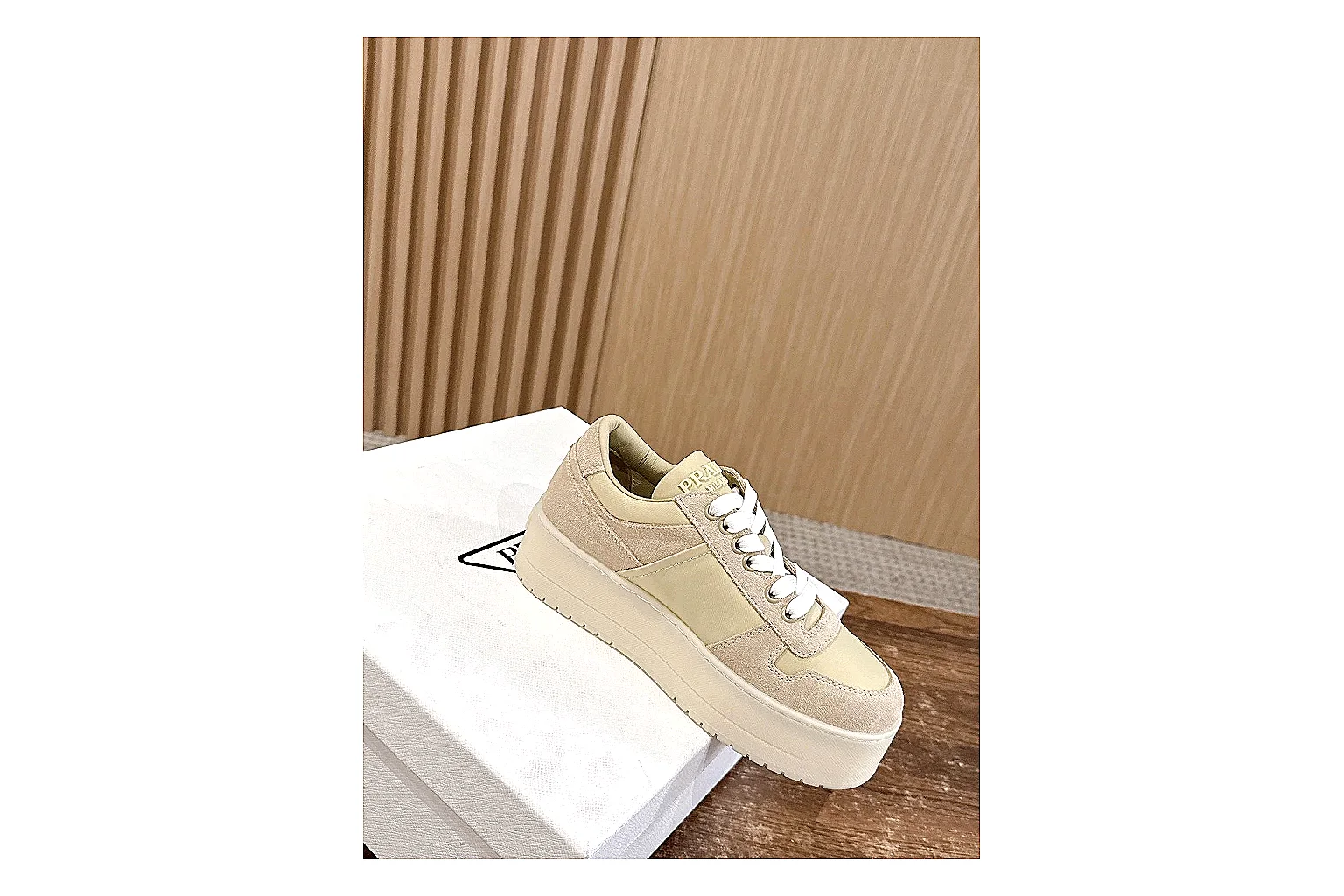 gogobuy.cloud Cream Beige Platform Low 8823 Cream Beige low-top product image thumbnail 5