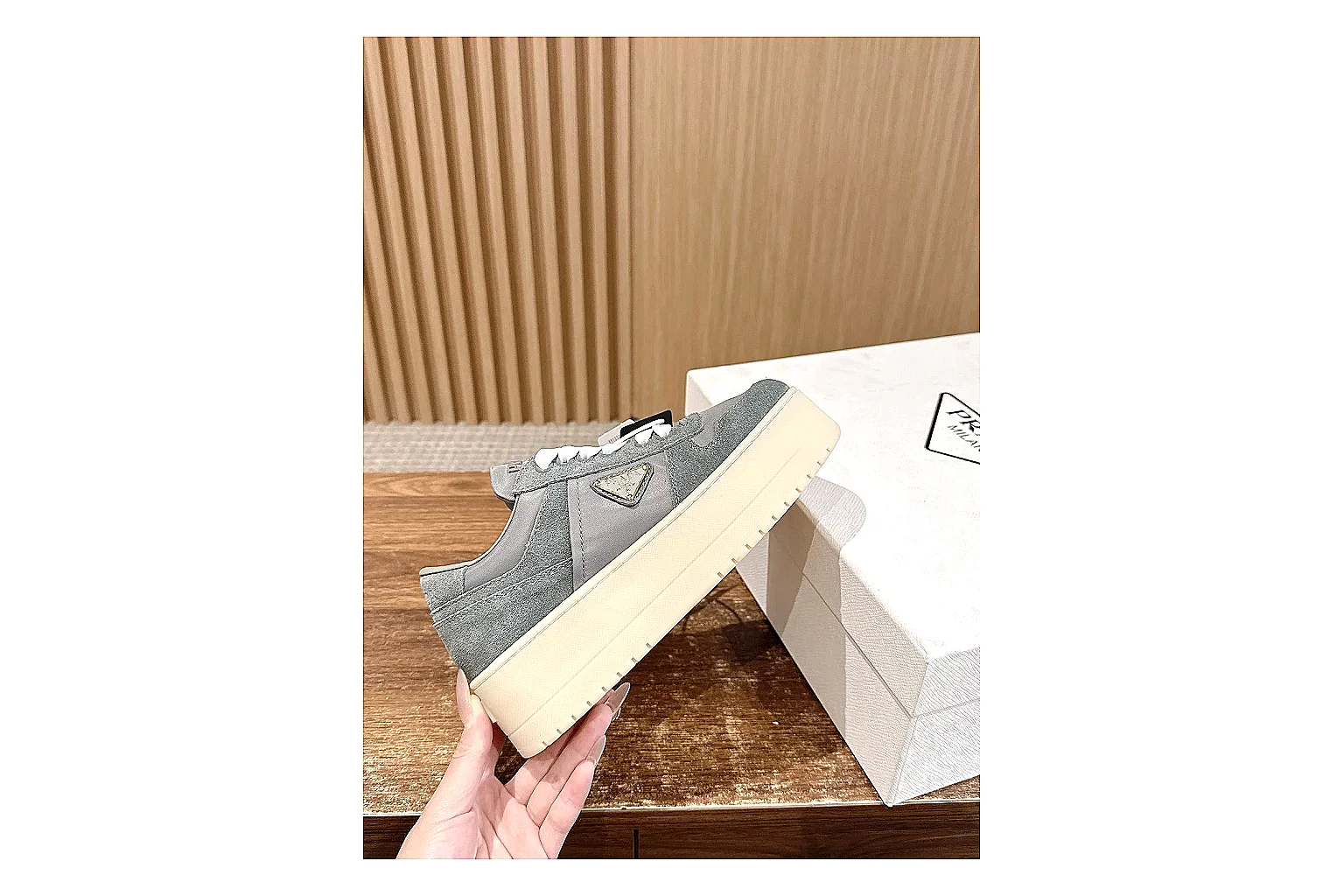 gogobuy.cloud Grey Platform Low 8764 Grey low-top product image thumbnail 2